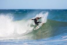 Elliott Brown pushing fins at St Clair, Dunedin, New Zealand.