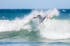 Elliott Brown pushing fins at St Clair, Dunedin, New Zealand.