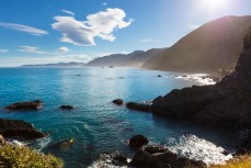 Arvo sunshine at Kaikoura, New Zealand.