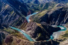 The Clarence River near the Muzzle Station, Kaikoura, New Zealand.