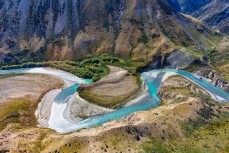 The Clarence River near the Muzzle Station, Kaikoura, New Zealand.
