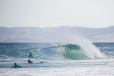 Not bad waves for a heat of the Otago Champs at Blackhead Beach, Dunedin, New Zealand. 