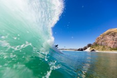 Summer waves at Aramoana Beach, Dunedin, New Zealand. 