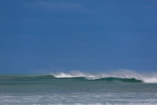 Sets to the horizon during a once in a blue moon swell at a secret bank near Dunedin, New Zealand.