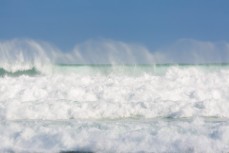 Turbulent waters at Ocean View, Dunedin, New Zealand.