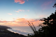 Dawn waves at St Clair, Dunedin, New Zealand.