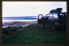 Early days surf exploration around the Wairarapa Coast, Wairarapa, New Zealand. Derek Morrison Archives 1993-1996