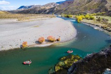 Rafting the Clarence River from Hanmer to Clarence, Marlborough, New Zealand.