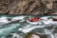 Rafting the new Dart Rapid on the Clarence River from Hanmer to Clarence, Marlborough, New Zealand.