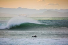 Howling waves at Aramoana Beach, Dunedin, New Zealand. 