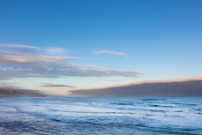 A front band approaches at St Clair Beach, Dunedin, New Zealand.