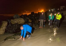 Ultra-endurance runner Glenn Sutton completes his 427km epic from Haast on New Zealand's West Coast to St Clair, Dunedin, New Zealand, in a time of 67 hours, 13 minutes and 39 seconds.