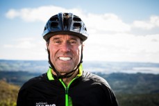 Olympian Rod Dixon takes some time out to ride mountain bikes in the Central North Island, New Zealand.