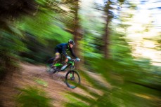 Olympian Rod Dixon takes some time out to ride mountain bikes in the Central North Island, New Zealand.