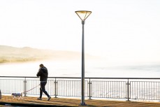 Sarah Cameron morning ritual at St Clair, Dunedin, New Zealand.