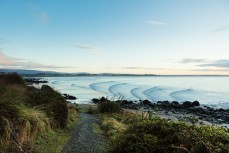 Swell lines at Riverton Rocks, Southland, New Zealand.