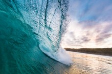 Fun, rampy waves at Blackhead Beach, Dunedin, New Zealand.