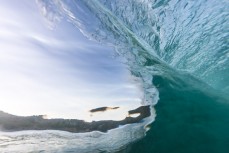 Fun winter waves at Blackhead Beach, Dunedin, New Zealand.