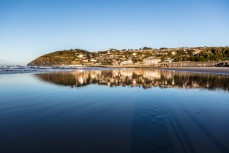 Morning sunshine at St Clair, Dunedin, New Zealand.