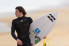 Elliott Brown gets in one last surf at St Kilda, Dunedin, New Zealand, before heading to Japan to compete in the World Junior Surf Championship.