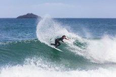 Elliott Brown gets in one last surf at St Kilda, Dunedin, New Zealand, before heading to Japan to compete in the World Junior Surf Championship.