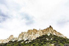 Clay cliffs near Omarama Central Otago, New Zealand.