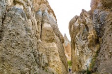 Clay cliffs near Omarama Central Otago, New Zealand.