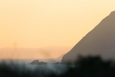 Late afternoon summer light at St Clair, Dunedin, New Zealand.