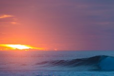 Dawn waves at St Clair Beach, Dunedin, New Zealand. 