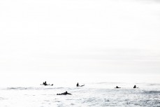 Morning crew at St Clair, Dunedin, New Zealand.