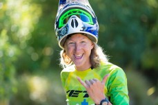 Mops Newell totally amped ahead of Day 1 of racing in the sixth edition of the Emerson's 3 Peaks Enduro mountain bike race held in the hills above Dunedin, New Zealand, at the weekend (December 02-03, 2017).