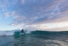 Elliott Brown finding a wall at St Kilda, Dunedin, New Zealand.