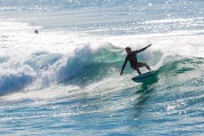 Lyndon Fairbairn on rail at St Clair, Dunedin, New Zealand.