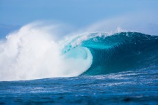 A testing day at Cloudbreak during the 2017 Fiji Launch Pad event held In the Mamanuca Islands, Fiji.