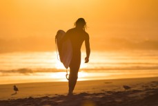 Last light for Jack McLeod at St Kilda, Dunedin, New Zealand.