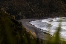 First tracks at Ngarunui, Raglan, Waikato, New Zealand.