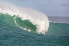 Surfers take on big waves at a remote reefbreak in southern New Zealand surfing the same swell that produced a record 23.8m wave to the south of Stewart Island on May 8, 2018. 