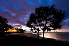 Dusk at Snapper Rocks near Coolangatta on the Gold Coast, Queensland, Australia.