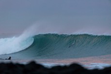 An empty wave at St Clair, Dunedin, New Zealand.