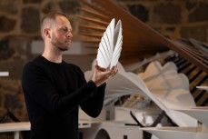 Damien Van Brandenburg of Architecture Van Brandenburg in his studio on Princes St, Dunedin, New Zealand.