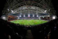 Full house during the All Blacks v France Test Match held at Forsyth Barr Stadium, Dunedin, New Zealand. 23 June 2018. Copyright Image: Derek Morrison / www.photosport.nz