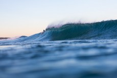 Fun wintry waves at St Kilda, Dunedin, New Zealand.