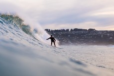 Tom Macfarlane enjoys an evening of wintry waves at St Kilda, Dunedin, New Zealand.