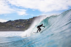 Luke Murphy revels in clean, glassy waves at Blackhead, Dunedin, New Zealand.
Credit: www.boxoflight.com/Derek Morrison