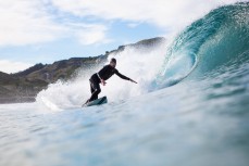 Lyndon Fairbairn revels in clean, glassy waves at Blackhead, Dunedin, New Zealand.
Credit: www.boxoflight.com/Derek Morrison
