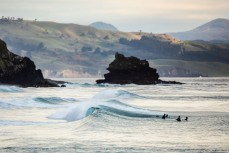 Surfers make the most of a fun winter swell at Aramoana, Dunedin, New Zealand.
Credit: www.boxoflight.com/Derek Morrison