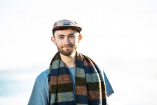 Composer and musician Joshua St Clair on a journey at Blackhead, Dunedin, New Zealand.