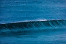 Clean, glassy waves at Blackhead, Dunedin, New Zealand.
