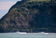 The point firing at St Clair, Dunedin, New Zealand.