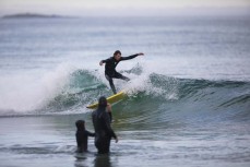 Luke Murphy hacking into a wave at St Clair, Dunedin, New Zealand.Credit: www.boxoflight.com/Derek Morrison